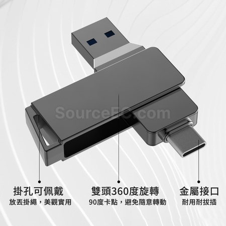 禮品訂造Type-C 兩用USB手指紀念品