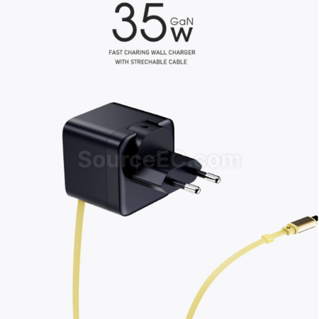 禮品訂造迷你充電頭自帶伸縮線type-c紀念品