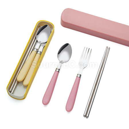 禮品訂造便攜不鏽鋼餐具套裝紀念品