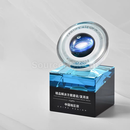 禮品訂造水晶獎座紀念品