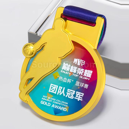禮品訂造籃球金屬獎牌紀念品