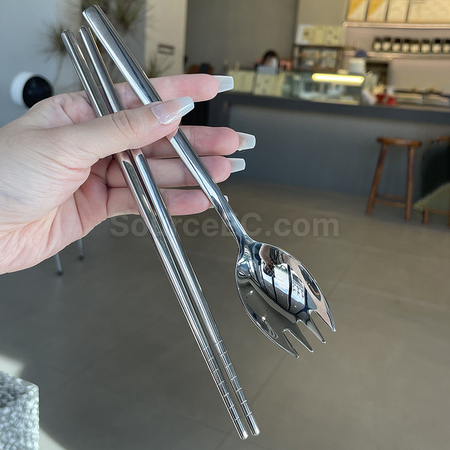 禮品訂造不銹鋼筷子勺子套裝紀念品
