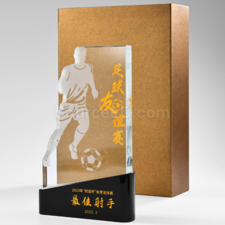 禮品訂造足球比賽冠軍獎座紀念品