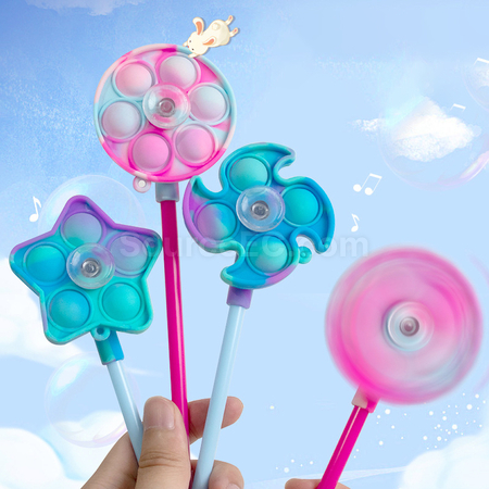 禮品訂造陀螺旋轉解壓筆紀念品