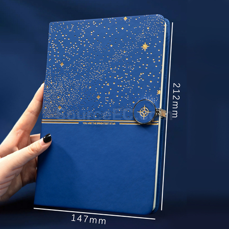 禮品訂造星空磁扣筆記簿紀念品