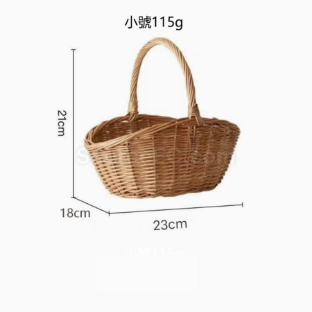 禮品訂造手工編織手提籃紀念品