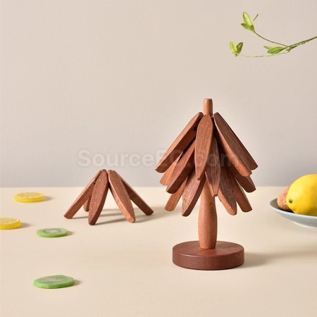 禮品訂造樹型隔熱墊杯墊紀念品