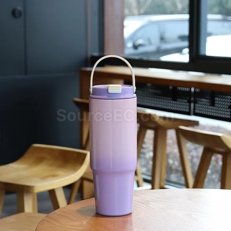禮品訂造漸變不銹鋼保溫杯紀念品