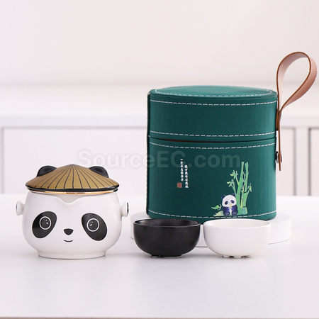 禮品訂造熊貓茶具套裝紀念品