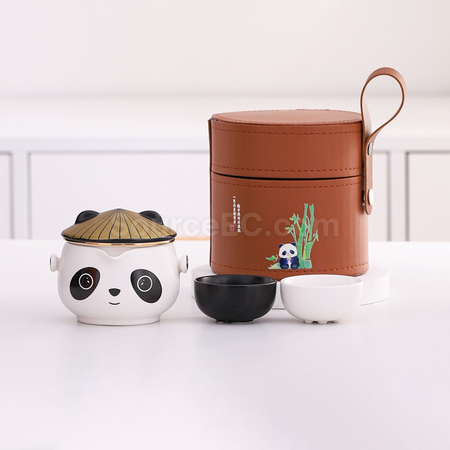 禮品訂造熊貓茶具套裝紀念品
