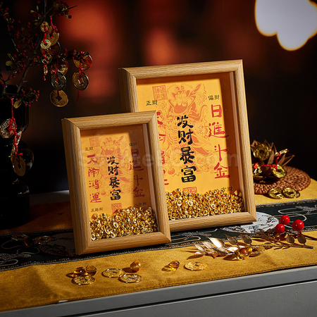 禮品訂造創意小金元寶相框紀念品