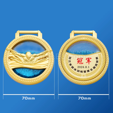 禮品訂造流沙游泳獎牌紀念品