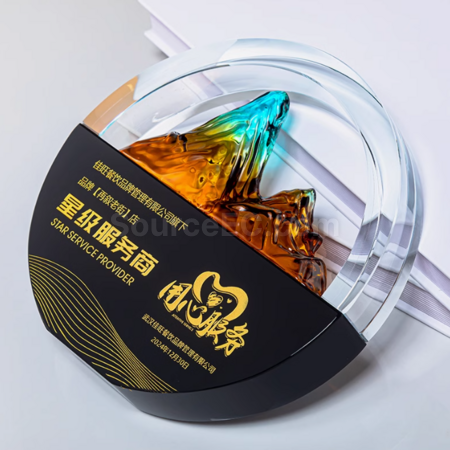 禮品訂造水晶獎座紀念品