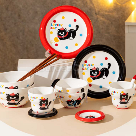 禮品訂造貓咪餐具套裝（多種搭配可選）紀念品