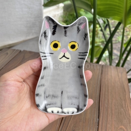 禮品訂造貓咪醬油碟紀念品