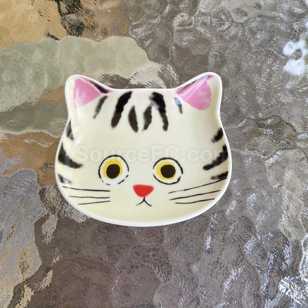 禮品訂造貓咪醬油碟紀念品