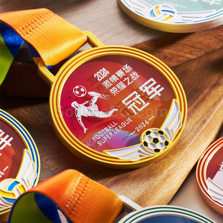 禮品訂造足球金屬獎牌紀念品