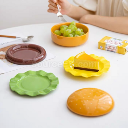 禮品訂造漢堡陶瓷餐具紀念品