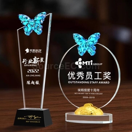 禮品訂造水晶獎座紀念品