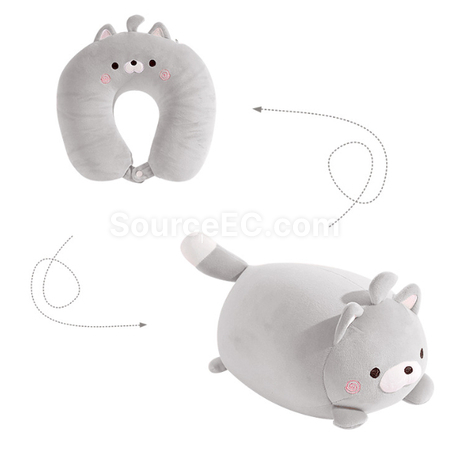 禮品訂造二合一動物頸枕紀念品