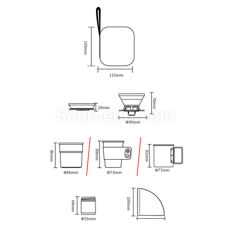 禮品訂造旅行咖啡套裝紀念品