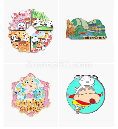 禮品訂造金屬流沙冰箱貼紀念品