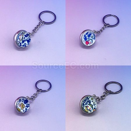 禮品訂造夜光球體鑰匙扣紀念品