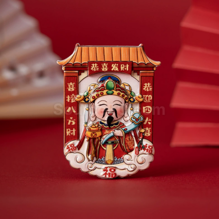 禮品訂造財神爺冰箱貼紀念品