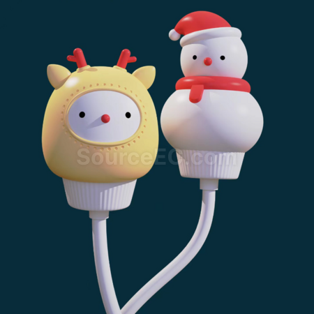 禮品訂造智慧語音控制聲控小夜燈usb插電紀念品