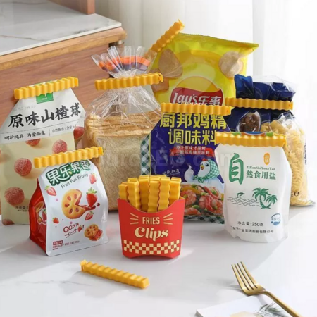 禮品訂造薯條造型封口夾紀念品