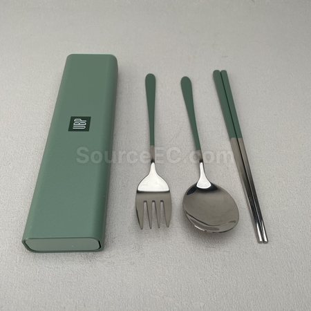 便攜可重用餐具 | 筷子套裝 | 環保餐具套裝 | 環保棉袋木製餐具套裝 | 不銹鋼環保餐具