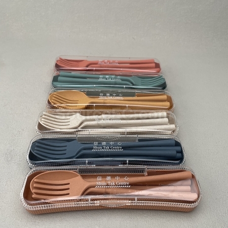 便攜可重用餐具 | 筷子套裝 | 環保餐具套裝 | 環保棉袋木製餐具套裝 | 不銹鋼環保餐具