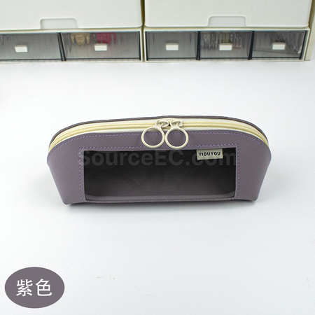 禮品訂造PU開窗筆袋紀念品