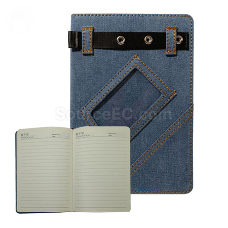 禮品訂造牛仔布筆記本紀念品