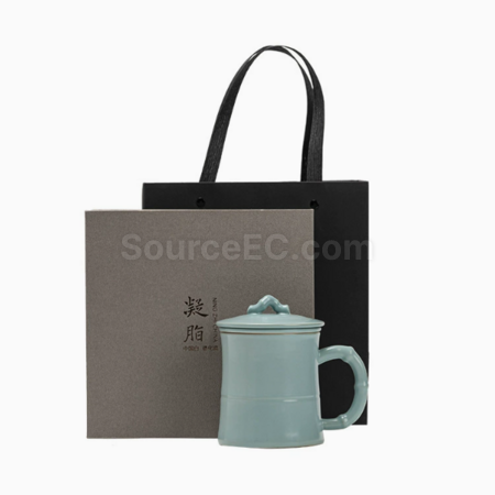 禮品訂造陶瓷可過濾泡茶杯紀念品