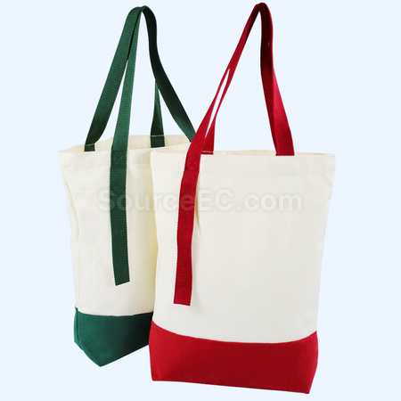 禮品訂造空白拼接帆布袋紀念品