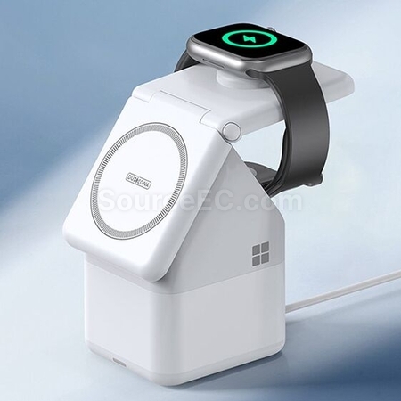 禮品訂造四合一創意磁吸無線充電器紀念品