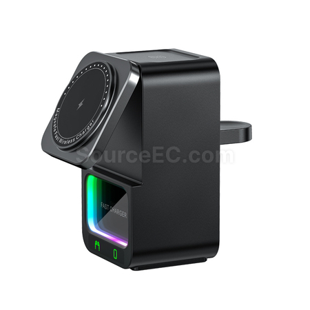 禮品訂造藍牙音箱5合1無線充電器紀念品