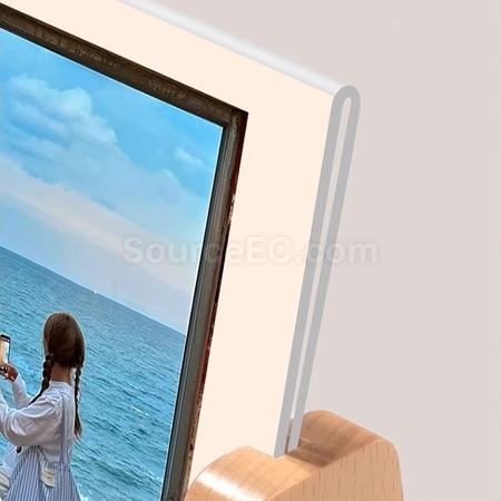 禮品訂造簡約時尚U型橫版亞克力相框紀念品