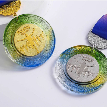 禮品訂造跑步金屬獎牌紀念品