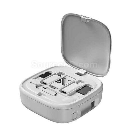 禮品訂造帶鏡便攜充電線收納盒紀念品