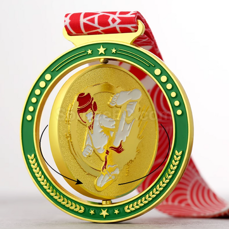 禮品訂造跆拳道金屬獎牌紀念品