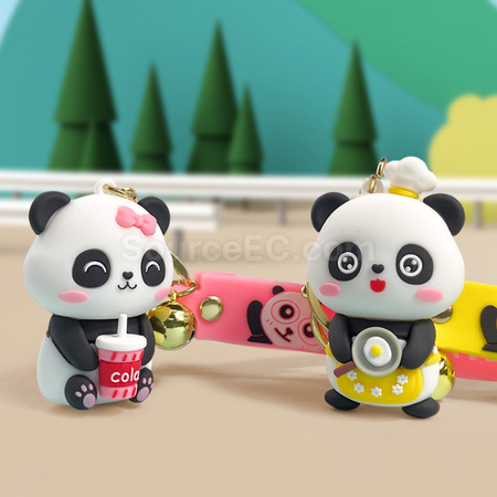 禮品訂造可愛熊貓匙扣紀念品