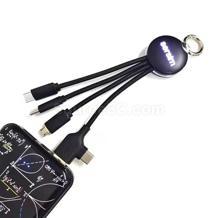 禮品訂造二拖三數據線紀念品