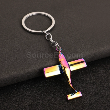 禮品訂造3D模型飛機鑰匙扣紀念品