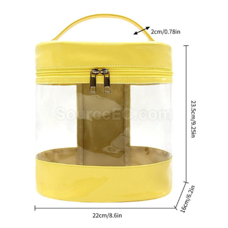 禮品訂造pvc透明圓桶包紀念品