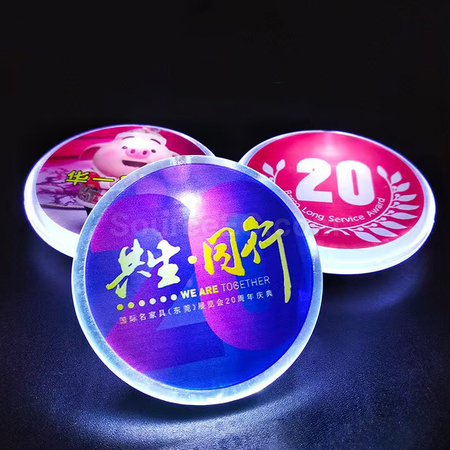 禮品訂造發光徽章紀念品