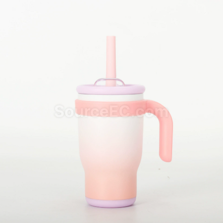 禮品訂造14oz吸管手柄保溫杯紀念品