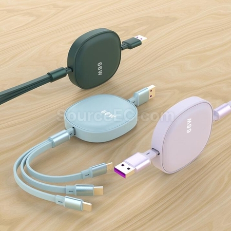 禮品訂造66W三合一伸縮充電線紀念品