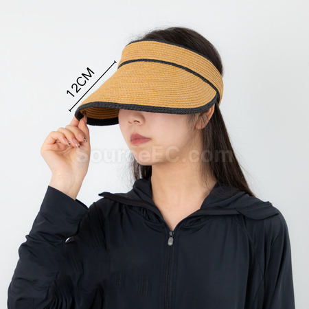 禮品訂造空頂防曬草帽太陽帽紀念品